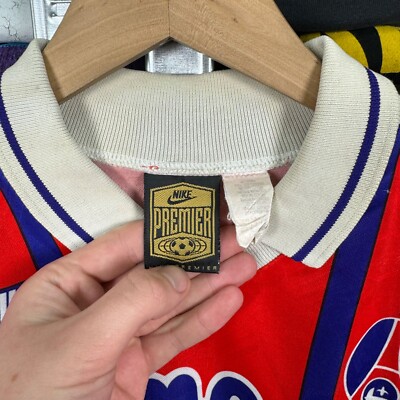 NIKE PARIS SAINT GERMAIN 1993 1994 HOME L/S FOOTBALL SHIRT SOCCER