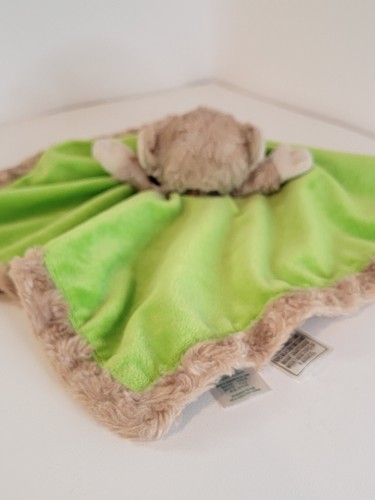 OKIE DOKIE WILD FOR MOMMY MONKEY BABY LOVEY SECURITY BLANKET WITH RATTLE SATIN - Picture 4 of 6