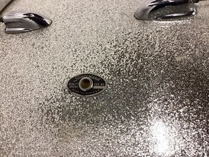 Slingerland  bass drum Silver sparkle 14x28