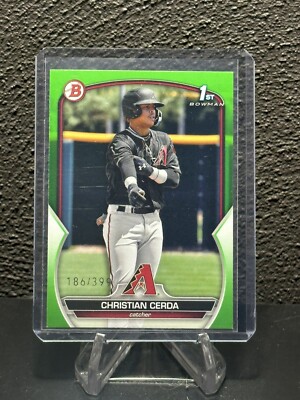 2023 Bowman Christian Cerda NEON GREEN /399
