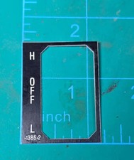 Kenworth High Off Low Rocker Switch Plate 138...