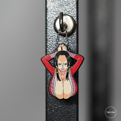 Rare Anime ONE PIECE Imprisonment Boa·Hancock Metal backpack Pendant Pin badge