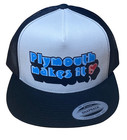 Plymouth Makes It White Black Trucker Hat Road Runner 'Cuda Gtx Hemi 440 340 426