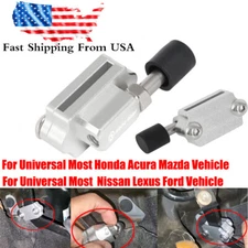 Universal Adjustable Billet Crank Clutch Pedal Petal Stopper Plate Bracket Set