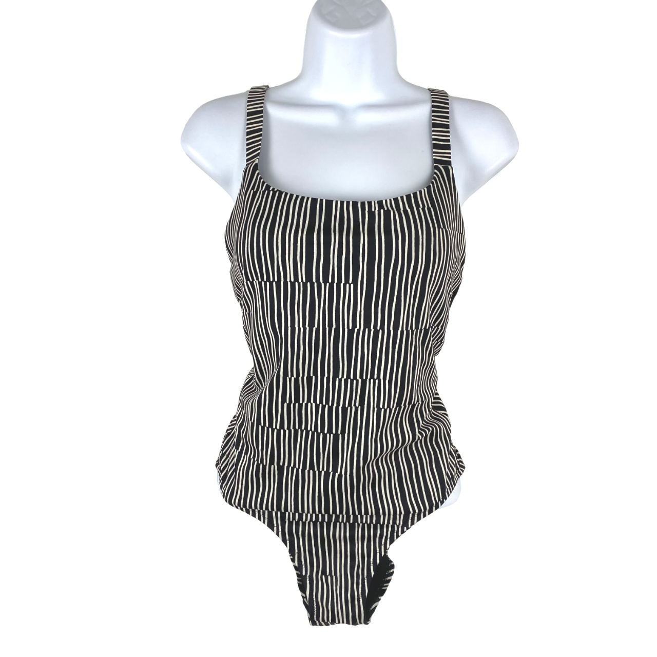 Athleta Hermosa One Piece Swimsuit Women's XS Black White Striped eBay