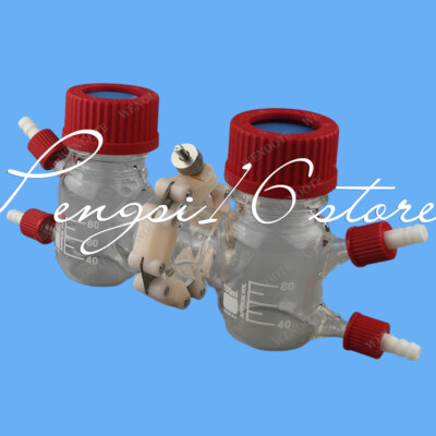 QTY:1 100ml MFC microbial reactor Electrolysis cell MEC reaction system #E6