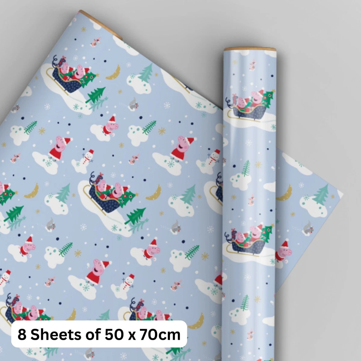 Peppa pig christmas wrapping on sale paper
