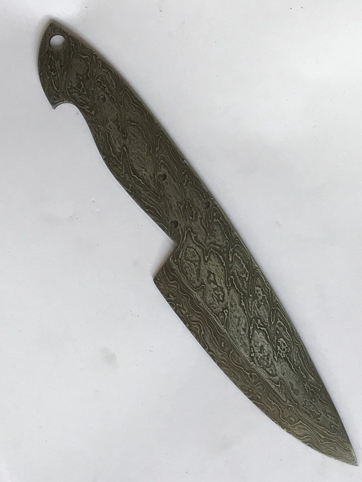 Damasco Acero Caza/Bowie Blanco Alto Carbono Acero 1095+15n20 Ver Imagen Foto 3 de 4