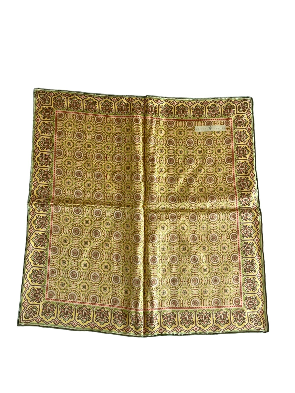 Robert Talbott  Pocket Square Silk Designer Musta… - image 4