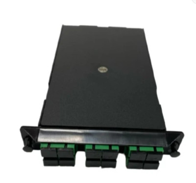 Loaded LGXTRA Patch Module SM OS2, 12 Fiber, SC-APC W- Color-Coded Pigtails