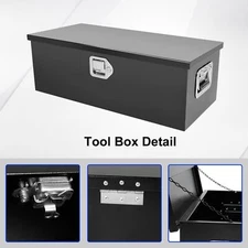 30"X13"X10" Steel Trailer Tongue Box Pick Up Truck Tool Box Storage Organizer