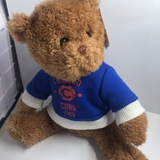 MLB 2009 CHICAGO CUBS STUFFED ANIMAL 10" PLUSH BROWN TEDDY BEAR 