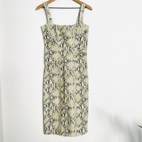 CAPULET Lola Bustier Bodycon Dress in Python Denim size S - Picture 3 of 6