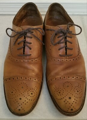 Johnston & Murphy Light Brown 10 M Cap Toe Oxford Conard  display picture 1