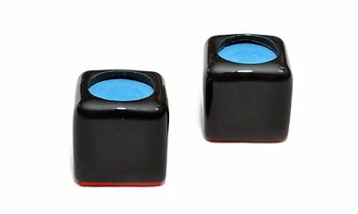 CHALK BOX ( 2 ) Billiard Pool Table Cue Chalk Holder Black W/ Master's Chalk Chalker
