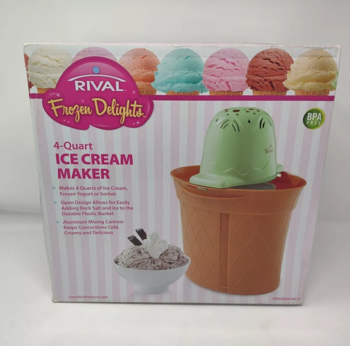 Rival 4 quart ice cream maker new arrivals