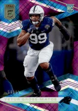 Yetur Gross-Matos 2020 Donruss Elite Purple Parallel Rookie Card #144 50/99
