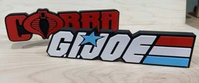 #ad GI JOE Display Sign Cobra Display Sign $18.00