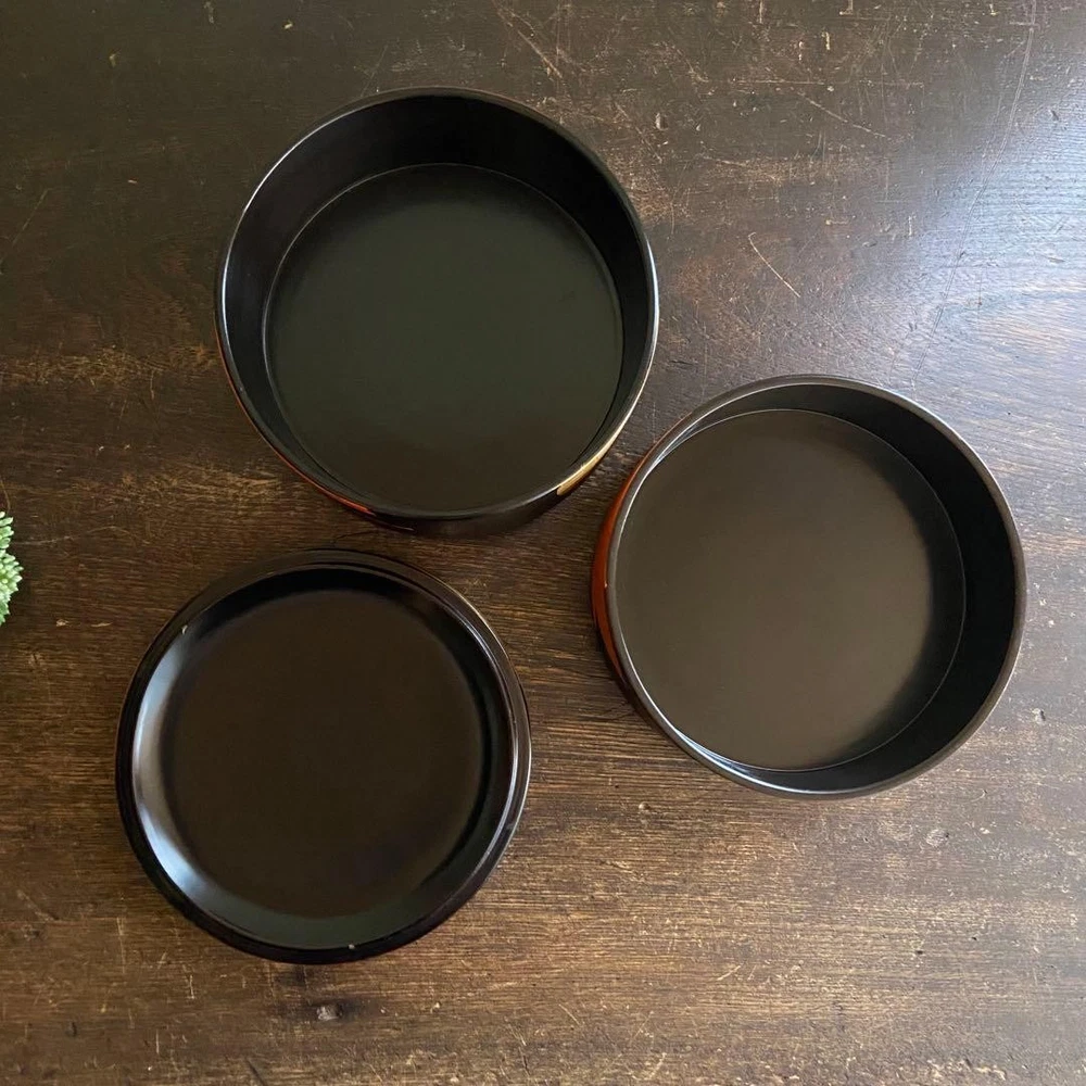 Jubako Bento Box Japanese Round box lacquer 2 tiers Kyoto Zohiko with New Year's
