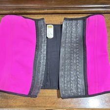 Ann Chery Pink Waist Trainer Shapewear Adjustable Front Closure Size 38