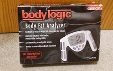 New Omron Body Fat Analyzer HBF-306BL Hand Held BMI Body Mass Index Whit...