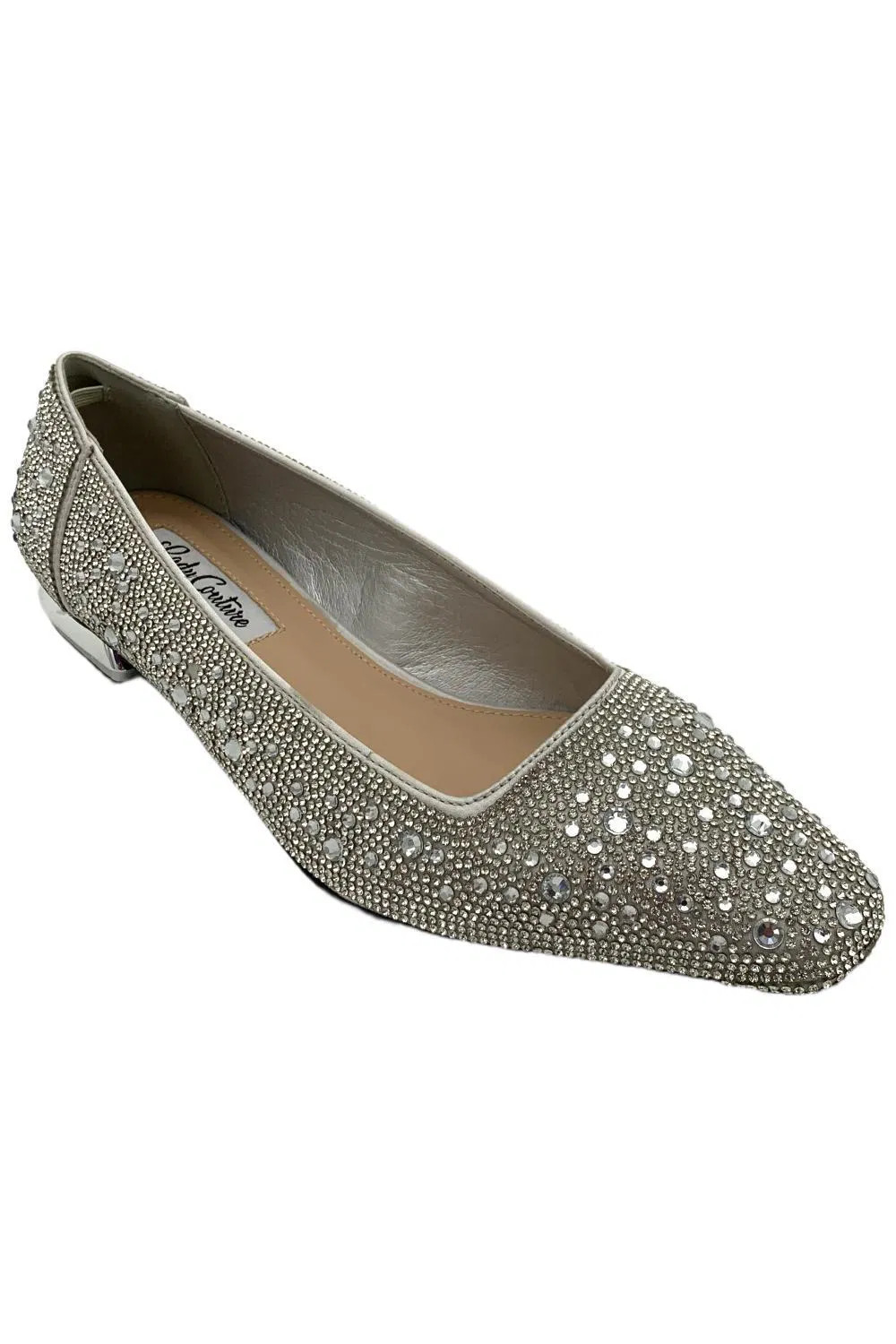 Lady Couture of NY Womens Fever Heeled Flats Silver 9790₽