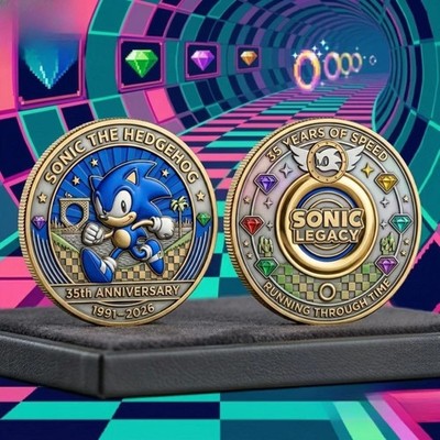 Sonic The Hedgehog 35Th Anniversary Commemorative Coin