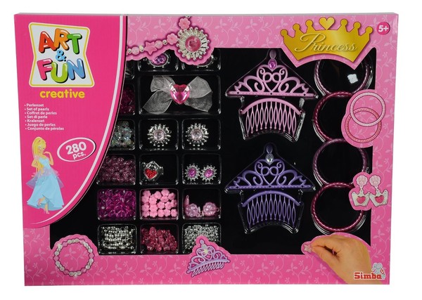 Bastelset MäDchen Perlen Armband Kinder Schmuck Diy Prinzessinen 280 Tlg. Neu-image
