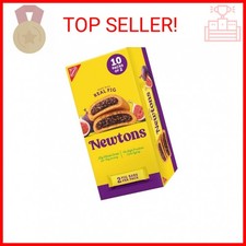 NEWTONS Soft Baked Real Fruit Fig Bars, Fig Cookies, 10 Snack Packs 2 Cookies