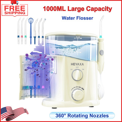Cordless Water Flosser Dental Oral Irrigator Teeth Cleaner 1000ML Large Capacity