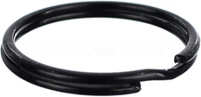Dark Black 1" Key Rings - 100 Pack - Strong Split Key Rings
