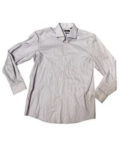 Hugo Boss Men's Sharp Fit Dress Shirt Size 17 34/35 Casual Button Up