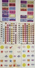 Vintage 80s 90s Teacher Reward Sticker Lot Hallmark Gibson Partial Sheets