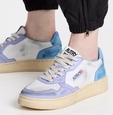 AUTRY  Medalist Super Vintage  Low Distressed Leather Sneakers 37 / 7 US $360+