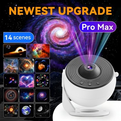 14 in 1 Night Light Galaxy Projector Planetarium Lamp Starry Space Bedroom Decor