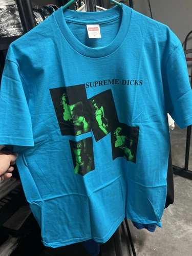 FW20 T shirt Supreme Dicks bleu vif taille M neuf