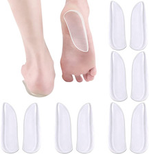 5 Pairs Medial Lateral Heel Wedge Silicone Insoles - Corrective Adhesive Shoe
