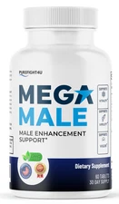 Mega Male Tablets Performance Maximum Strength Supplement - 60 Capsules