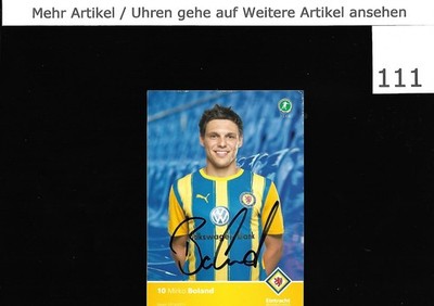 Mirko Boland - Handsignierte Autogrammkarte. Verein Saison Siehe Bild.