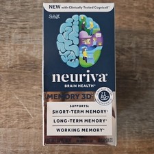 Neuriva Memory 3D Brain Health Short & Long-Term Memory 50 Capsules Exp 06/2027