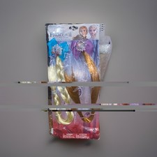 Disney Frozen II Girls, 2-Pack Elsa  Anna Faux Hair Clip Set, Long New