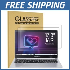 Tempered Glass Protector for 17.3" Laptops - 2 Pack