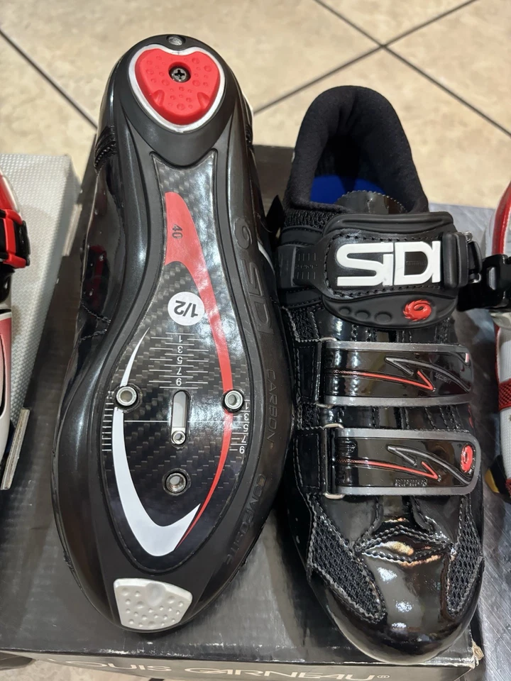 ZAPATOS de ciclismo Louis Garneau Comp negros grises para hombre talla 10/43 de EE. UU. Botines Foto 2 de 4