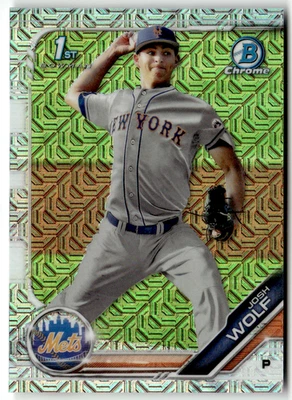 2019 Topps Bowman Chrome MLB No. BDC-119 Josh Wolf Mojo Prizm - Bild 1 von 2