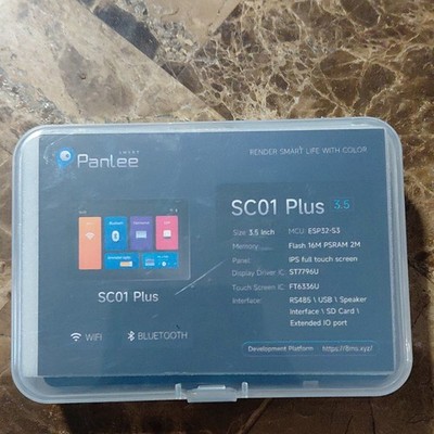Panlee SC01 Plus 3.5 Inch ESP32-S3 Board IPS Touch Screen WiFi Bluetooth