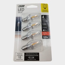 Feit Electric LED Night Light 4 Watt 4 Bulbs 120v