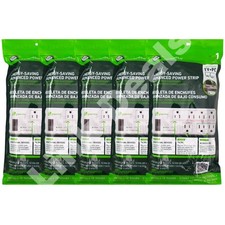5 Pack Greenlite Tier 1 Smart Power Strip 7 Outlet Energy Saving Surge Protector