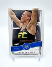 Amanda Nunes 2016 Topps UFC Museo Zafiro Paralelo 47/50 SSP #42 Raro Azul
