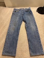 VTG Calvin Klein Jeans Mens 32x29 Light Blue Denim Pants Straight Union Made USA