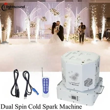 Double Head Spin 360 Spinning Rotating DMX Fireworks Sparkler Cold Spark Machine